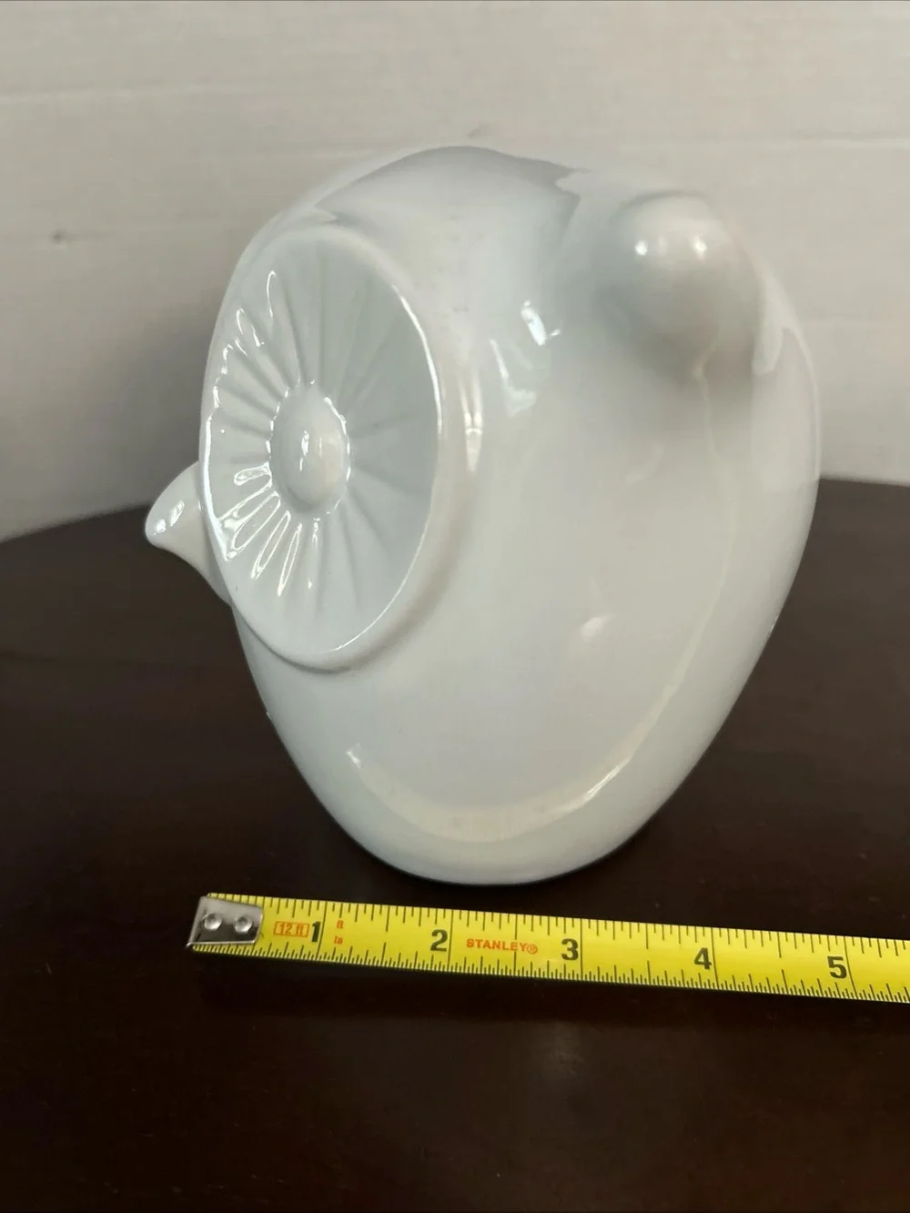 Pier 1 Glossy White Ceramic Owl Accent